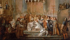 Taufe des Dauphin Louis, Sohn von Ludwig XIV., gefeiert in Saint-Germain-en-Laye, 24. März