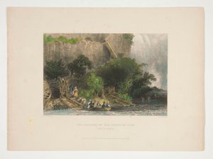 Die Landung auf der amerikanischen Seite (Niagarafälle), Illustration für Nathaniel Parker Willis