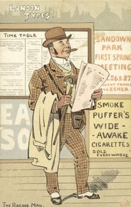Londoner Typen, der Rennmann von Joseph Clayton Clarke