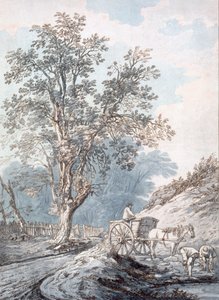 Karren und Pferd, 18. Jahrhundert