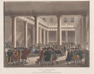 Getreidebörse, Mark Lane, 1. September 1808 von Joseph Constantine Stadler
