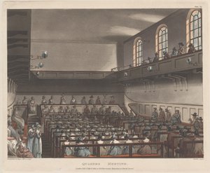 Quäkerversammlung, 1. April 1809 von Joseph Constantine Stadler