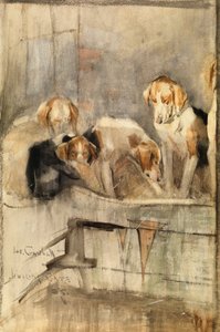 Fuchshunde - Jingling Gate von Joseph Crawhall