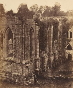 Fountains Abbey. Das Refektorium und die Küche, 1850er Jahre