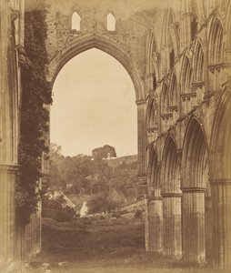 Rievaulx Abbey. Innenansicht des Chors, 1850er Jahre von Joseph Cundall