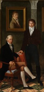 Freundschaftsporträt der Künstler François Wynckelman, François van der Donckt und Joseph Odevaere