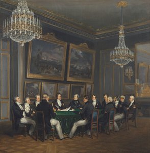 Louis Philippe (1773-1850) Herzog von Orleans, unterzeichnet die Proklamation der Generalleutnantschaft des Reiches, 31. Juli 1830