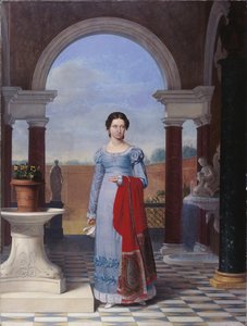 Porträt von Frau Colette Versavel, Ehefrau des Arztes Isaac Joseph De Meyer von Joseph Ducq