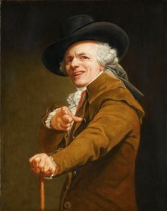 Selbstporträt des Künstlers als Spötter, ca. 1793 von Joseph Ducreux