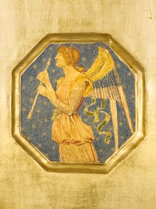 Engel mit einem Pfeil, Detail von Crystofore