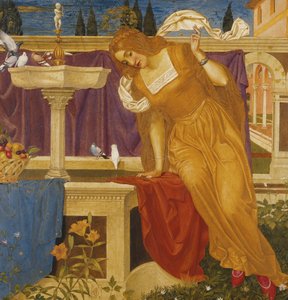 Schönheit sieht das Bild ihres Hauses im Brunnen von Joseph Edward Southall