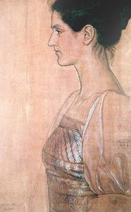Halbprofil einer jungen Dame von Joseph Edward Southall