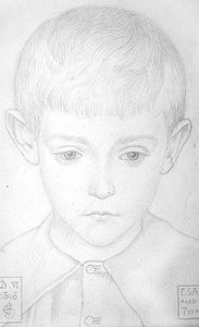 Porträt eines jungen Jungen (ESA im Alter von 7 Jahren) von Joseph Edward Southall