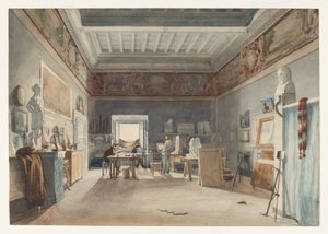 Ein Studio in der Villa Medici, Rom