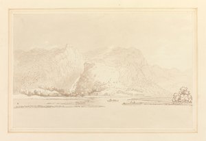 Lodore Cottage Felsen & Wasserfall von Joseph Farington