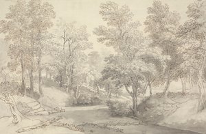 Trittsteine am Fluss Duddon, Lake District von Joseph Farington