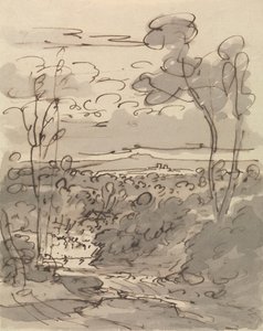 Bäume und hügelige Landschaft von Joseph Farington