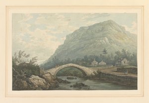Ansicht der Brücke und des Dorfes von Rydal