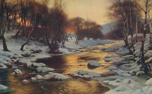 Und Winters Atem kam kalt und kühl, 1886 von Joseph Farquharson