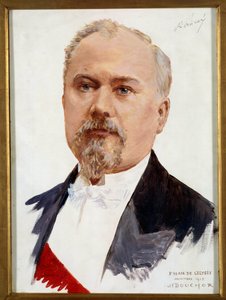 Porträt von Raymond Poincare (1860-1934), Präsident der Republik. Gemälde von Joseph-Felix Bouchor (1853-1937) 20. Jahrhundert