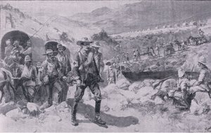 Nach der Schlacht: eine melancholische Rückkehr (Litho)