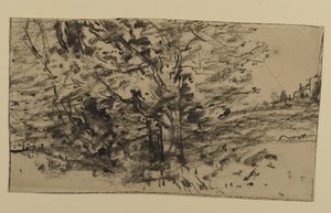 Studie von Bäumen, 1870 von Joseph Frank Currier
