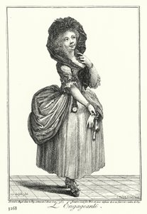 Das charmante Mädchen (Stich) von Joseph Franz von (after) Goez