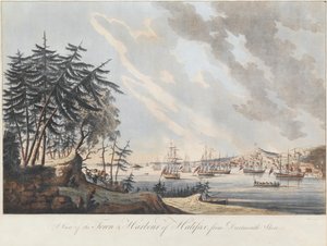 Ansicht der Stadt und des Hafens von Halifax von Dartmouth Shore