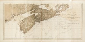 Eine Karte von Nova Scotia