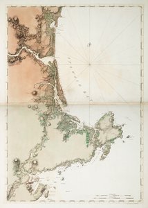 Karte von Ipswich Bay und Cape Ann, Atlantikküste Nordamerikas von Joseph Frederick Wallet DesBarres