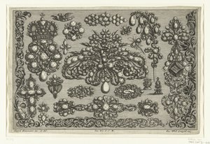 Achtzehn Entwürfe für Schmuck von Joseph Friedrich Leopold