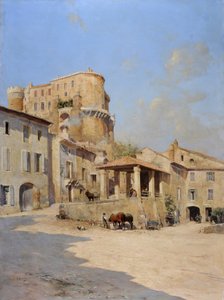 Das Schloss der Isnard in Suze-la-Rousse von Joseph Garibaldi