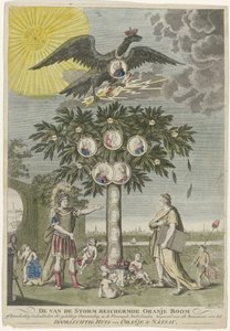 Allegorie auf die Wiederherstellung von Statthalter Wilhelm V (Kopie), 1787 von Joseph Gleich