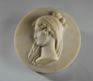 Medaillonporträt von Mrs. Elizabeth Allan von Joseph Gott