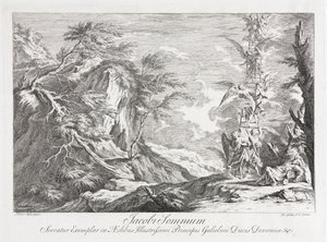 Jakobs Traum, um 1720 von Joseph Goupy