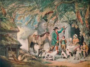 Abend oder die Rückkehr des Jägers, 1795, 1919 von Joseph Grozer