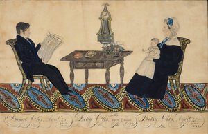 Mr. und Mrs. Daniel Otis und Kind, 1834 von Joseph H Davis