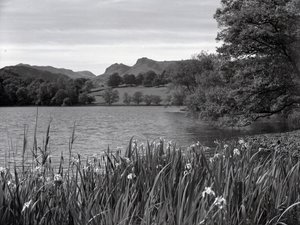 Blick über Loughrigg Tarn von Joseph Hardman
