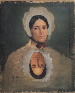 Zwei Frauenkopfstudien von Joseph Hasslwander