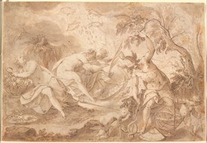 Verschiedene Götter und Göttinnen: Ceres, Venus, Mars und Merkur