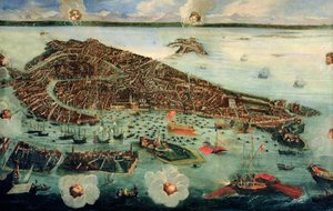 Vogelperspektive von Venedig