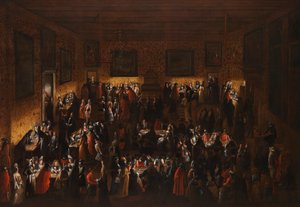 Maskenball Il ridotto, Mitte des 17. Jahrhunderts