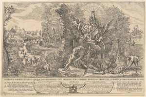 Der Transport des Heiligen Hauses von Loreto von Joseph Heintz the Younger