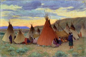 Abend auf der Crow Reservation, Montana
