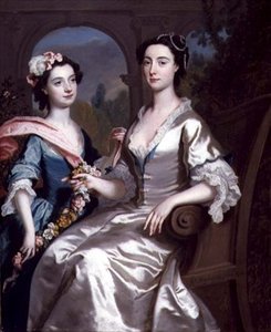 Mrs. Elizabeth Birch und ihre Tochter, 1741 von Joseph Highmore