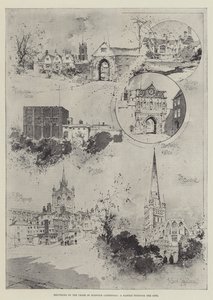 Wiedereröffnung des Chors der Kathedrale von Norwich, ein Spaziergang durch die Stadt von Joseph Holland Tringham
