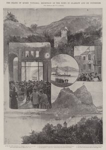 Der Tod von Königin Victoria, Empfang der Nachricht in Glasgow und am Clyde von Joseph Holland Tringham