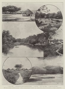 Die Lagos-Dahomey-Grenzfrage, Szenen im Hinterland-Distrikt, der jetzt zwischen den britischen und französischen Regierungen umstritten ist