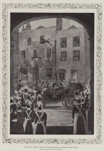 Die Königin in Irland, Ärzte des Adelaide Hospitals werden Ihrer Majestät vorgestellt von Joseph Holland Tringham
