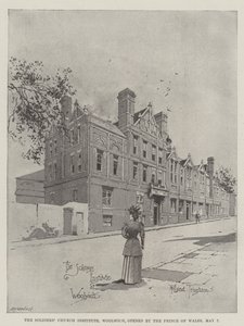 Das Soldatenkircheninstitut, Woolwich, eröffnet vom Prinzen von Wales, 7. Mai von Joseph Holland Tringham